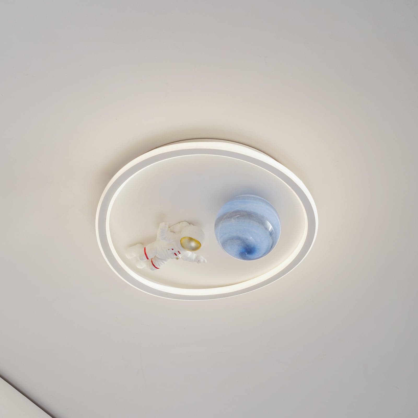 Kosmo Earth LED Kattovalaisin Valkoinen - Lindby - Olohuone - Nuorisotyylinen - Muovi - Pyöreä – Lindby