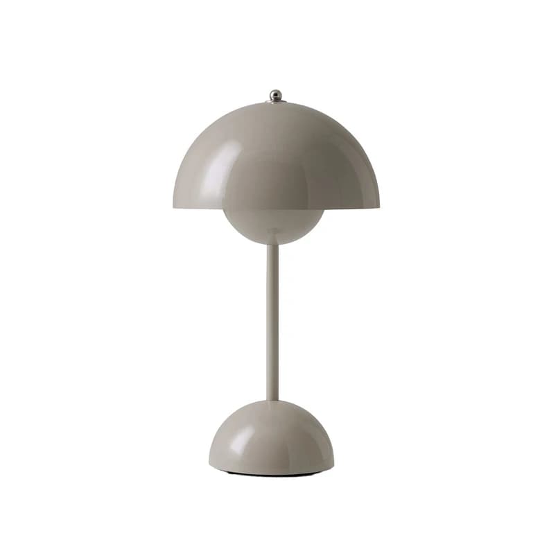 &Tradition - Flowerpot VP9 LED-akkukäyttöinen pöytävalaisin, harmaa-beige – &Tradition