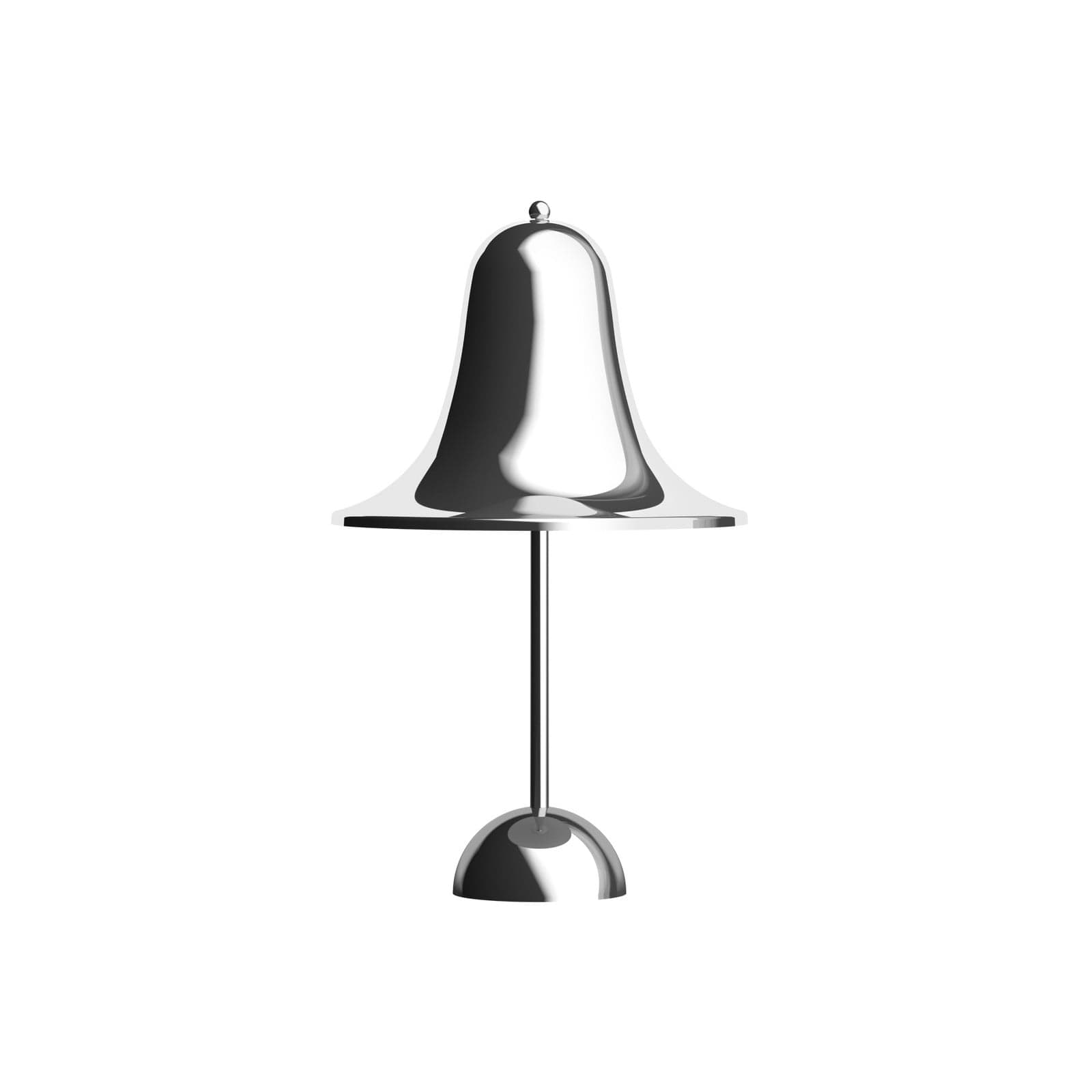 Pantop akkukäyttöinen pöytävalaisin, kromi - VERPAN - Olohuone - Design - Metalli - Varjostimella – Verpan