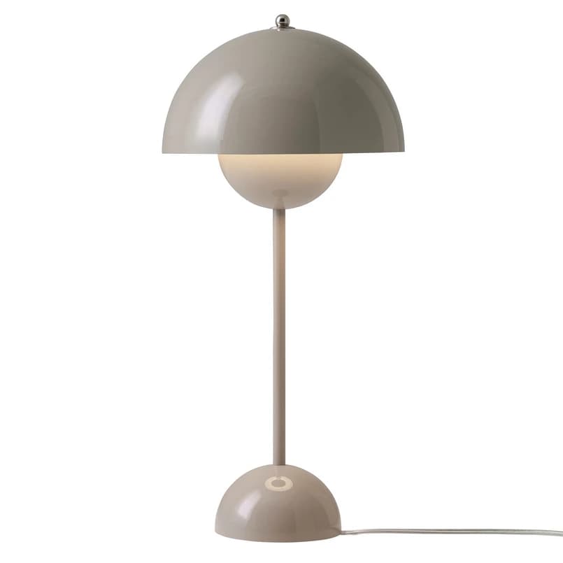 &Tradition - Flowerpot VP3 pöytävalaisin, harmaa-beige, 50 cm – &Tradition