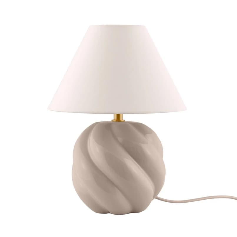 Globen Lighting - DAHLIA pöytälamppu, beige/beige, korkeus 31 cm – Globen Lighting