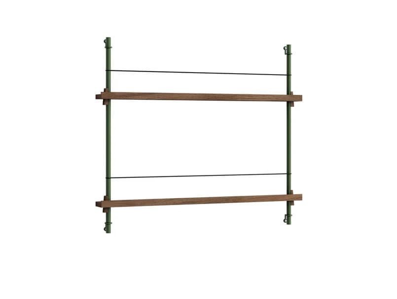 Moebe - Magazine Shelving 65 Hylly Smoked Oak/Pine Green – Moebe