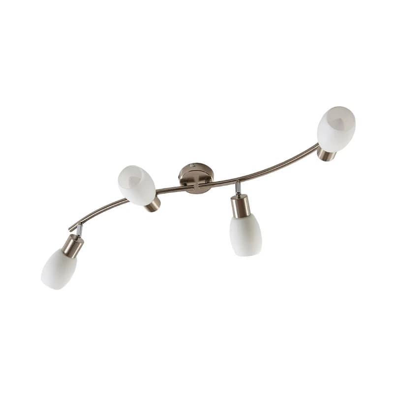 Lindby - Arda 4 Kattovalaisin L70 Stainless Steel/Opal – Lindby