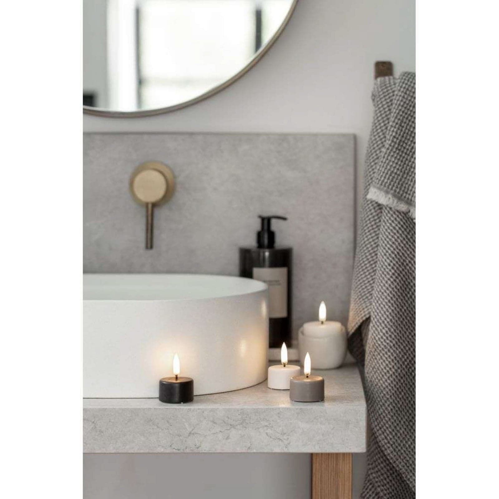 LED-lämpökynttilä 4 x 2,1 cm Sandstone Uyuni Lighting - Olohuone - Muu – Uyuni Lighting