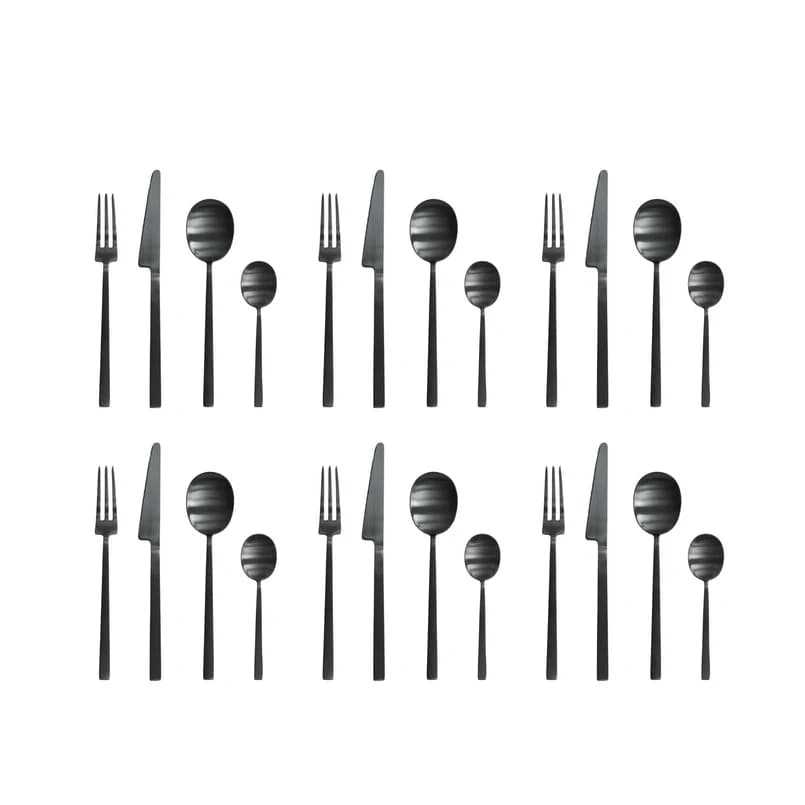 101 COPENHAGEN - Kogei-aterinsetti, musta, 24-osainen setti – 101 COPENHAGEN