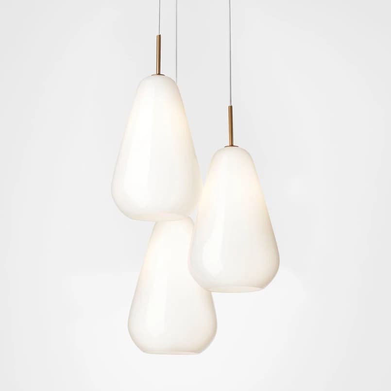 Nuura Aps - Anoli 3 Kattokruunu Nordic Gold/Opal Nuura – Nuura Aps