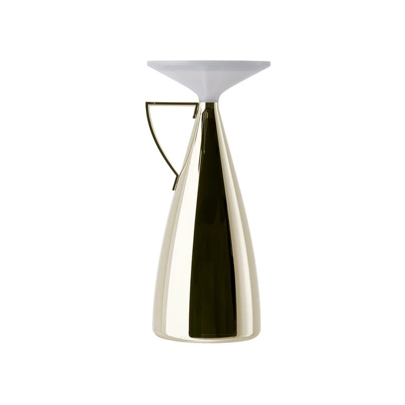 Kartell - Camomille LED-akkukäyttöinen pöytävalaisin, kermanvärinen, korkeus 24 cm - – Kartell