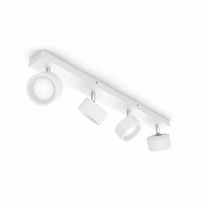 Philips - Bracia LED-kattospotti 4-lamppuinen, valkoinen – Philips