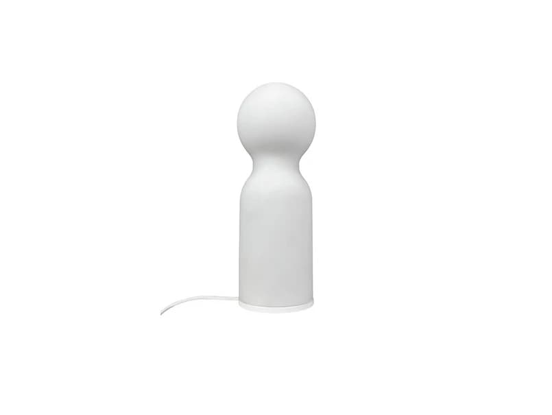 Dyberg Larsen - Harper-pöytävalaisin, valkoinen, lasi, korkeus 35 cm – – Dyberg Larsen