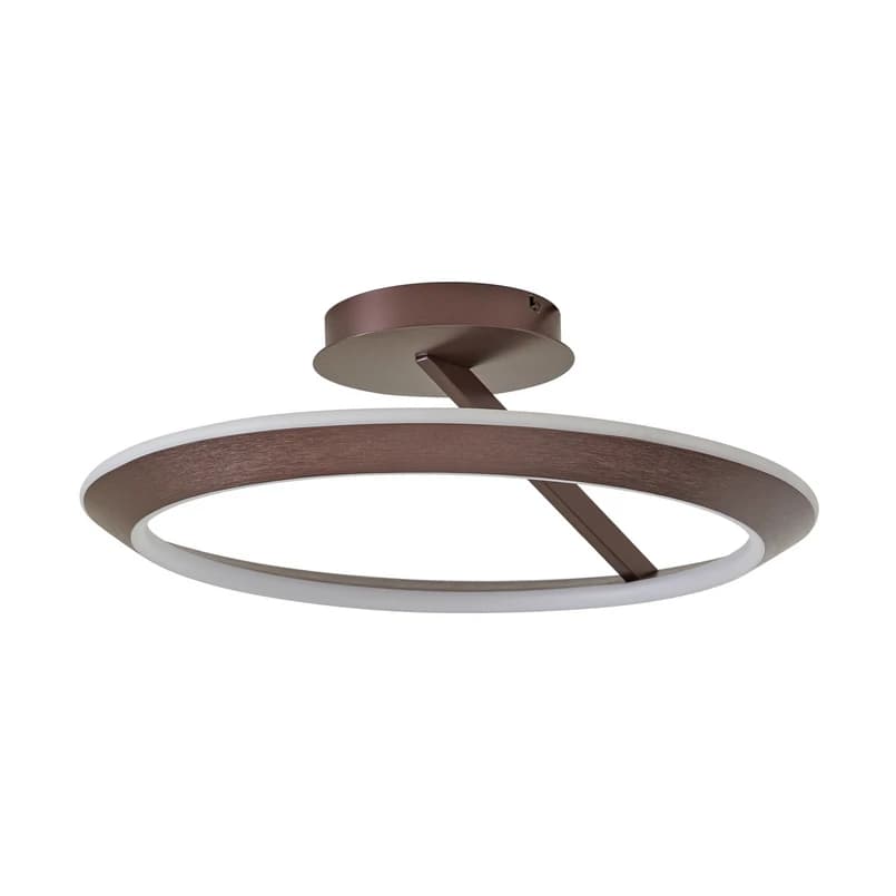 Lucande - Eldra LED-kattovalaisin Ø 55 cm CCT ruskea – Lucande