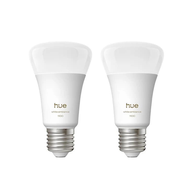 Philips Hue - White Ambiance Smart E27LED 8,1 W 1100 lm CCT 2x – Philips