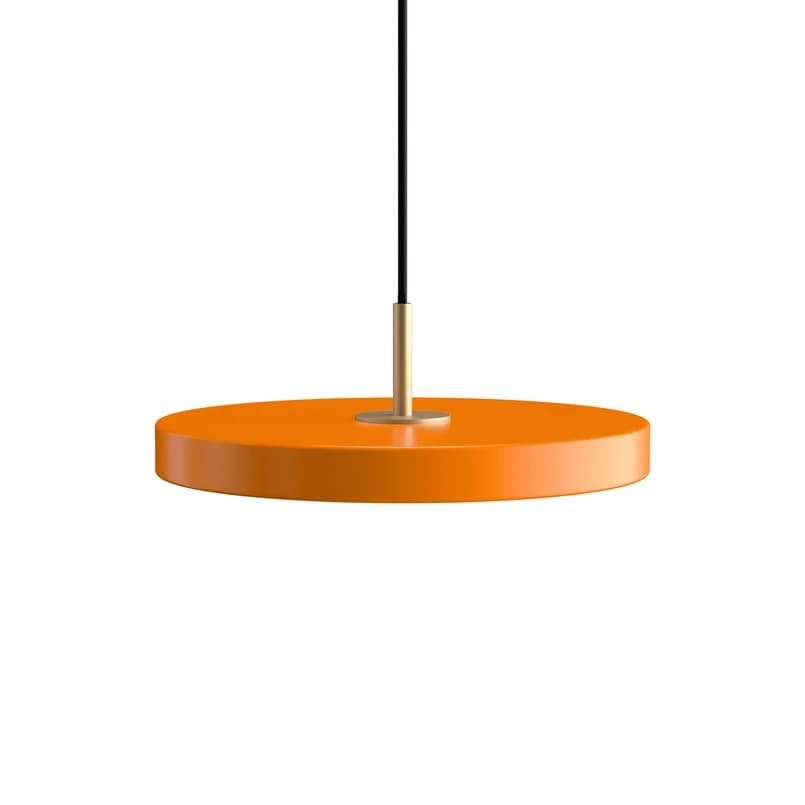 UMAGE - Asteria Mini LED-riippuvalo, oranssi/messinki, Ø 31 cm – UMAGE