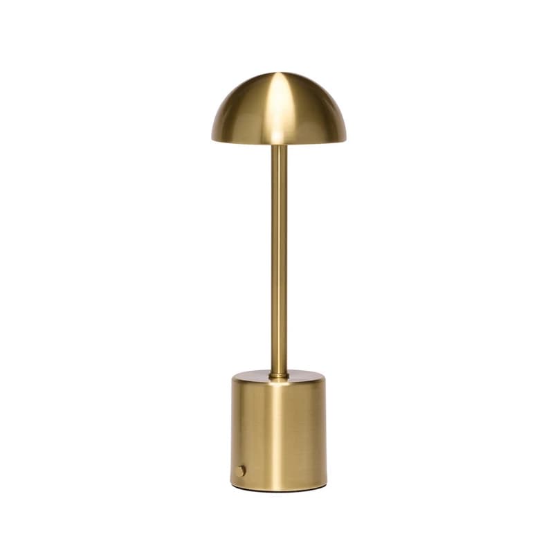 Hübsch - Taten LED-akkukäyttöinen pöytävalaisin, messinkivärinen, korkeus 30 cm – – Hübsch