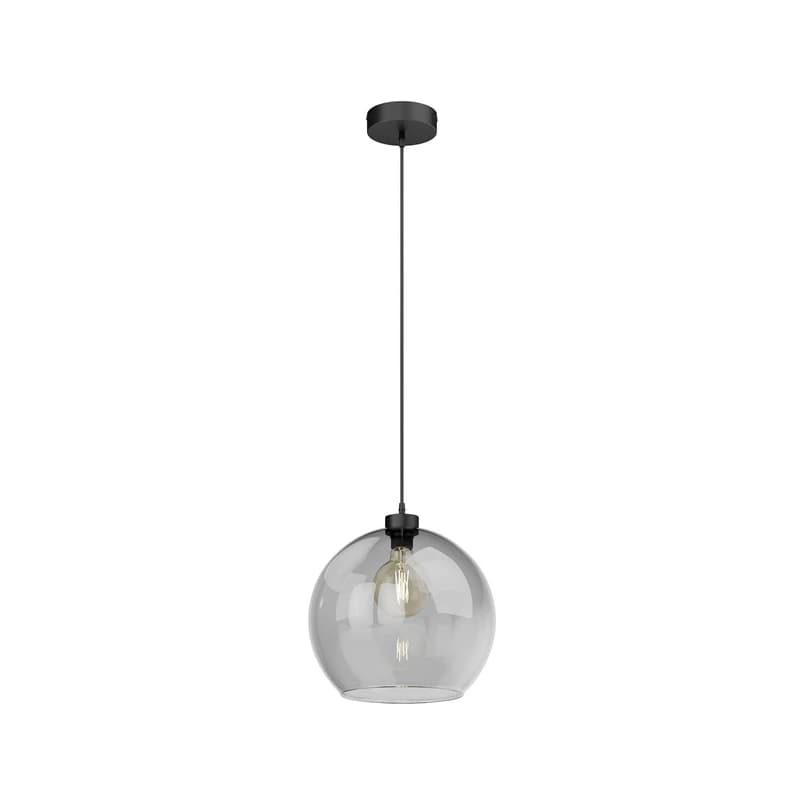 TK Lighting - Cubus riippuvalaisin Ø 30 cm savuharmaa lasi E27 – TK Lighting