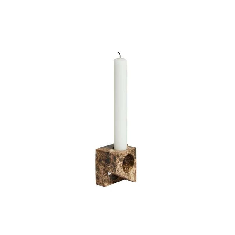 Woud - Jeu de dés 2 Kynttilänjalka Brown Marble – Woud