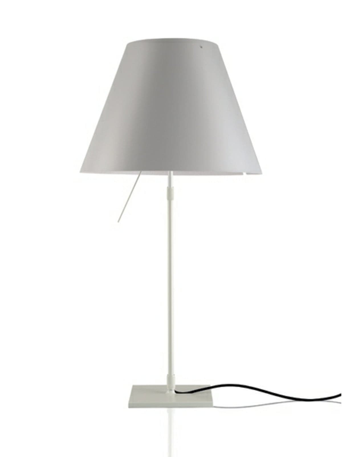 Costanza Pöytävalaisin Alu/Mistic White Luceplan - Olohuone - Alumiini – Luceplan