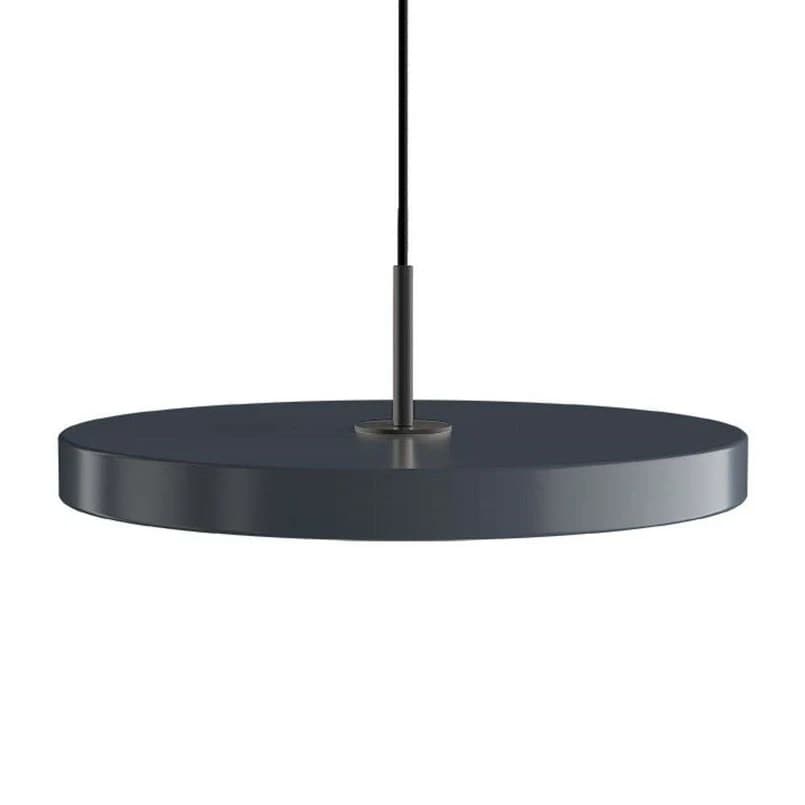 UMAGE - Asteria Medium LED-riippuvalo, tummanharmaa, Ø 43 cm – UMAGE