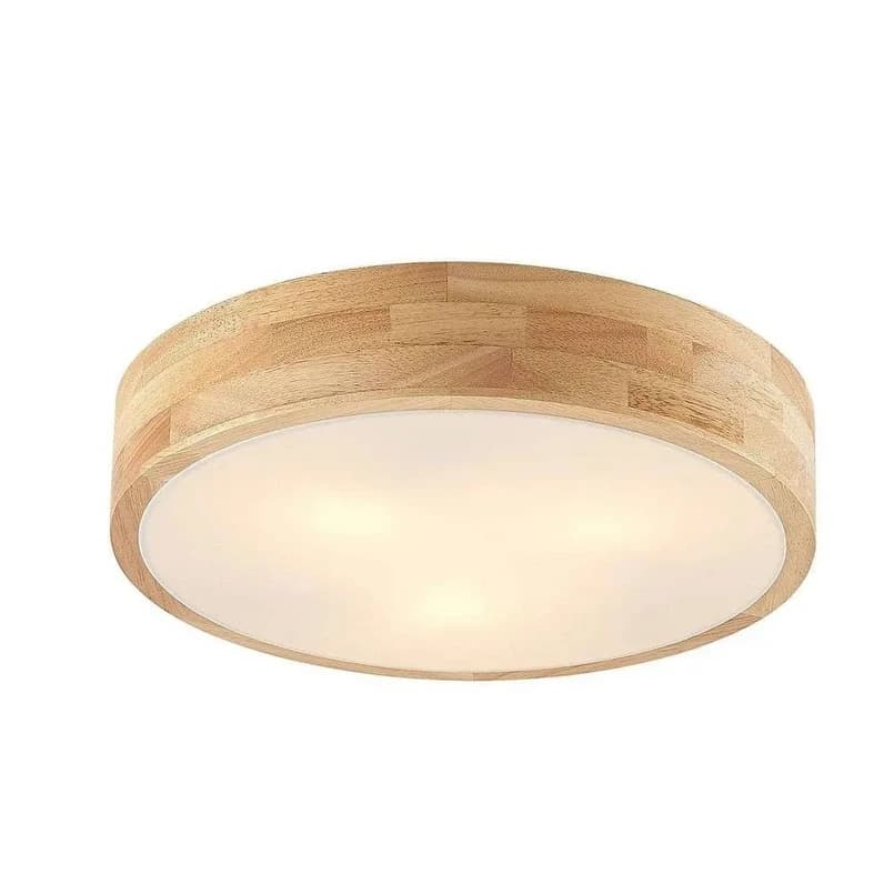 Lindby - Tanju Kattovalaisin Ø40 Wood/White – Lindby