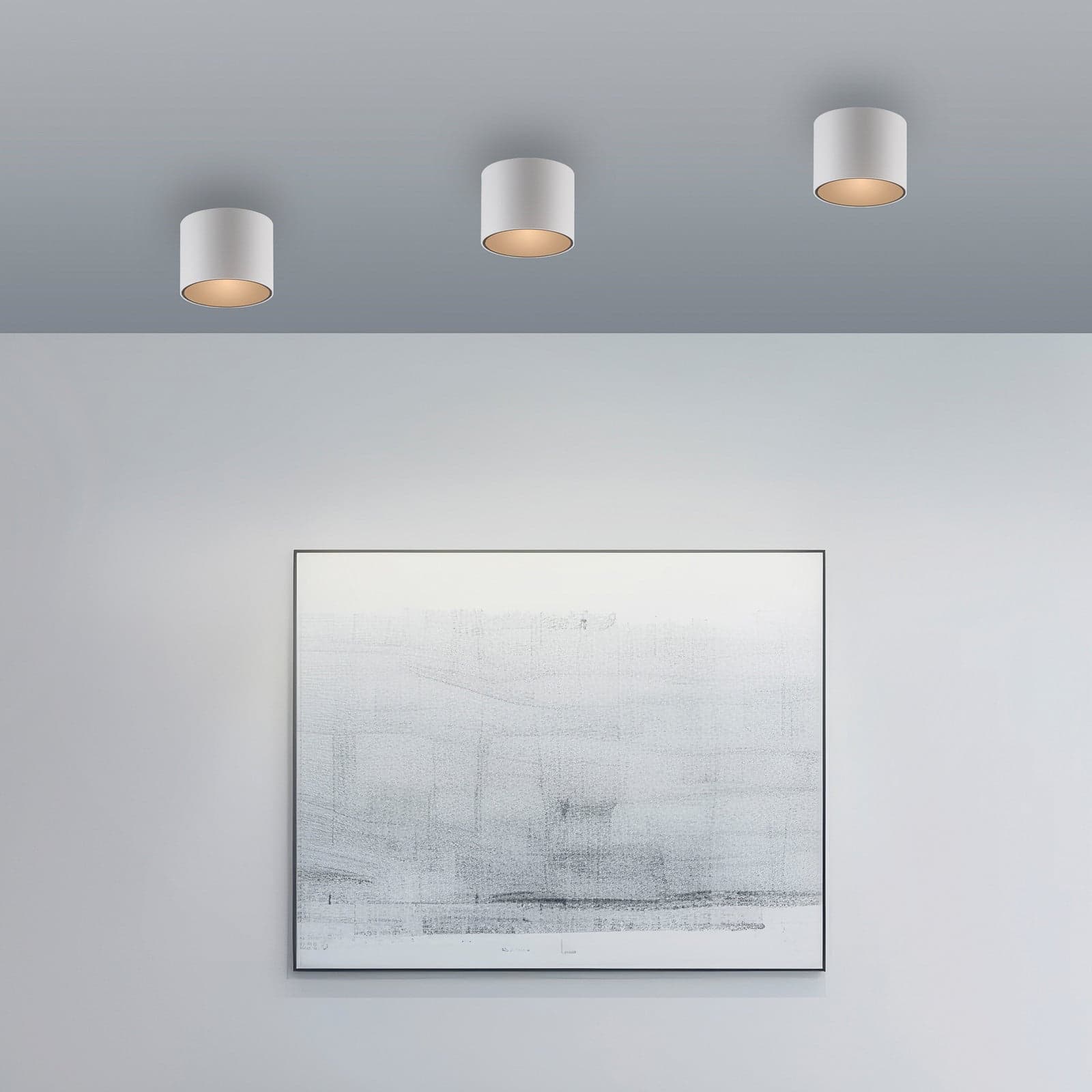 Kyky LED-kylpyhuoneen kattolamppu, valkoinen, halkaisija 18 cm, metallia, IP44 Point PURE - Moderni - Yksilamppuinen – Pure