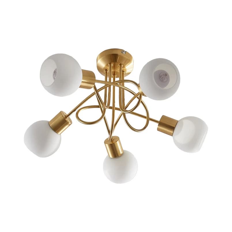 Lindby - Elaina 5 Kattovalaisin Brass/Opal – Lindby