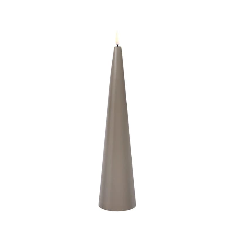 Uyuni Lighting - Cone Kynttilä LED 6,8x30 cm Sandstone/Smooth – Uyuni Lighting