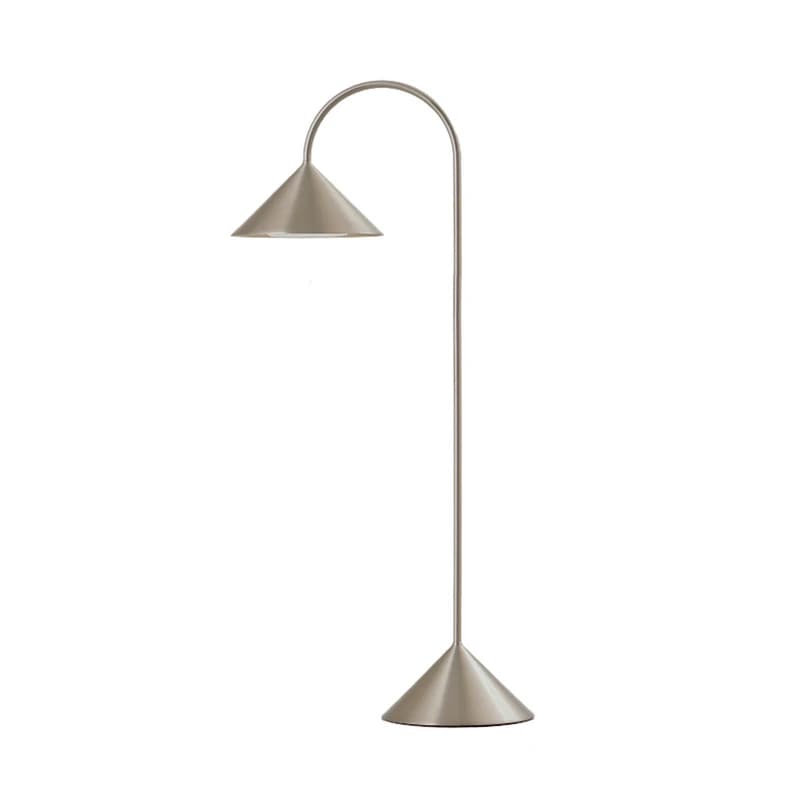 FRANDSEN - LED-akkuinen lattiavalo Grasp, ruostumaton teräs, korkeus 72 cm – FRANDSEN