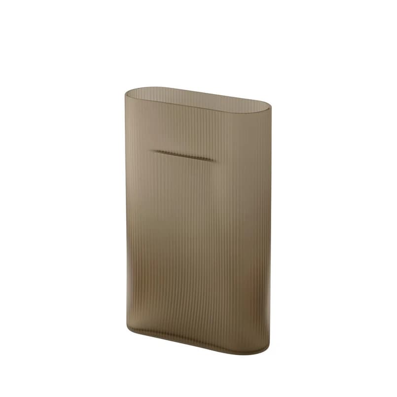 Muuto - Ridge Vase H35 Taupe – Muuto