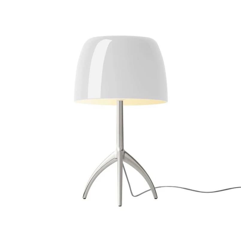 Foscarini - Lumiere Grande Pöytävalaisin E27 Alu/Valkoinen Dimm. – Foscarini