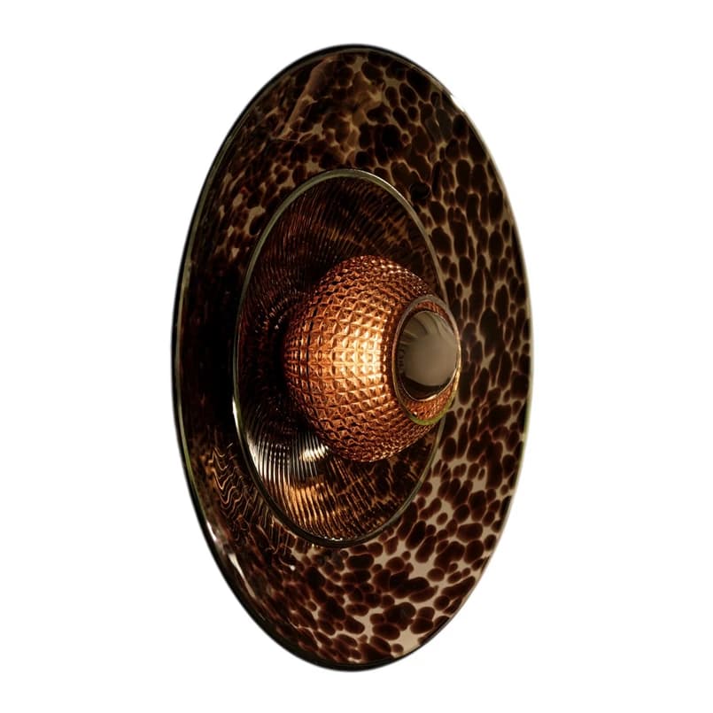 DESIGN BY US - Disco Rama -seinävalaisin, ruskea, lasi, E27 – DESIGN BY US