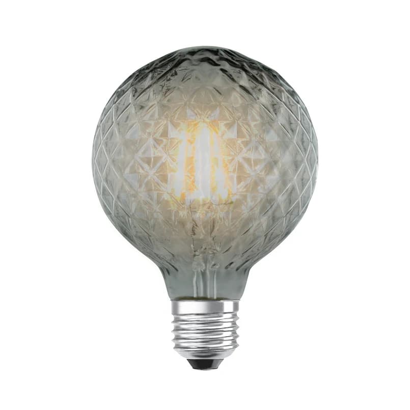 Lucande - Lamppu LED 4W Smoke Facet G95 Himmennettävissä E27 – Lucande