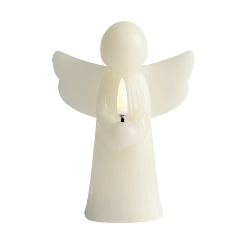 Uyuni Lighting - ANGEL LED-kynttilä, harmaa, vaha, korkeus 16 cm – Uyuni Lighting