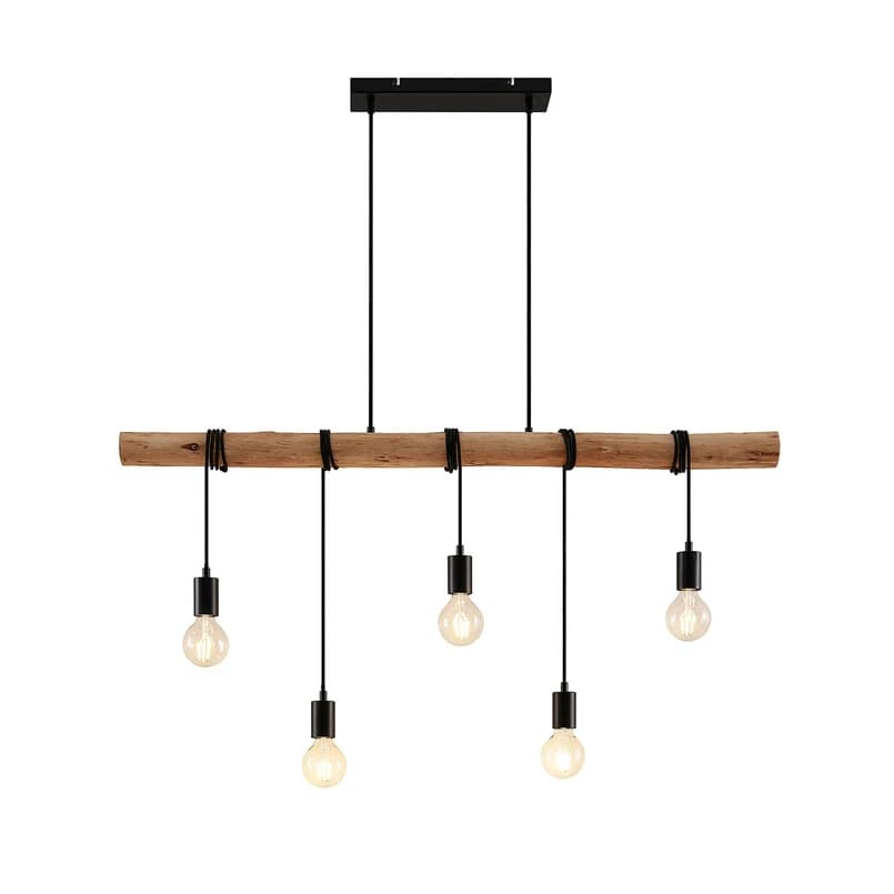 Lindby - Rom Riippuvalaisin Black/Wood – Lindby