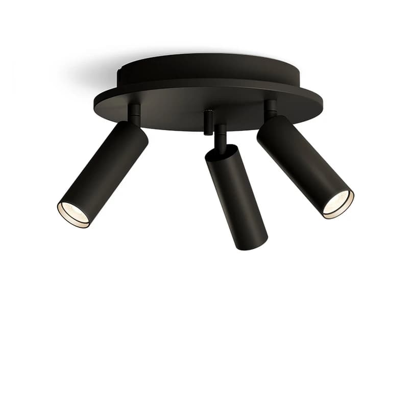 Herstal - Pipeline 3 Kattovalaisin Round Matt Black – Herstal