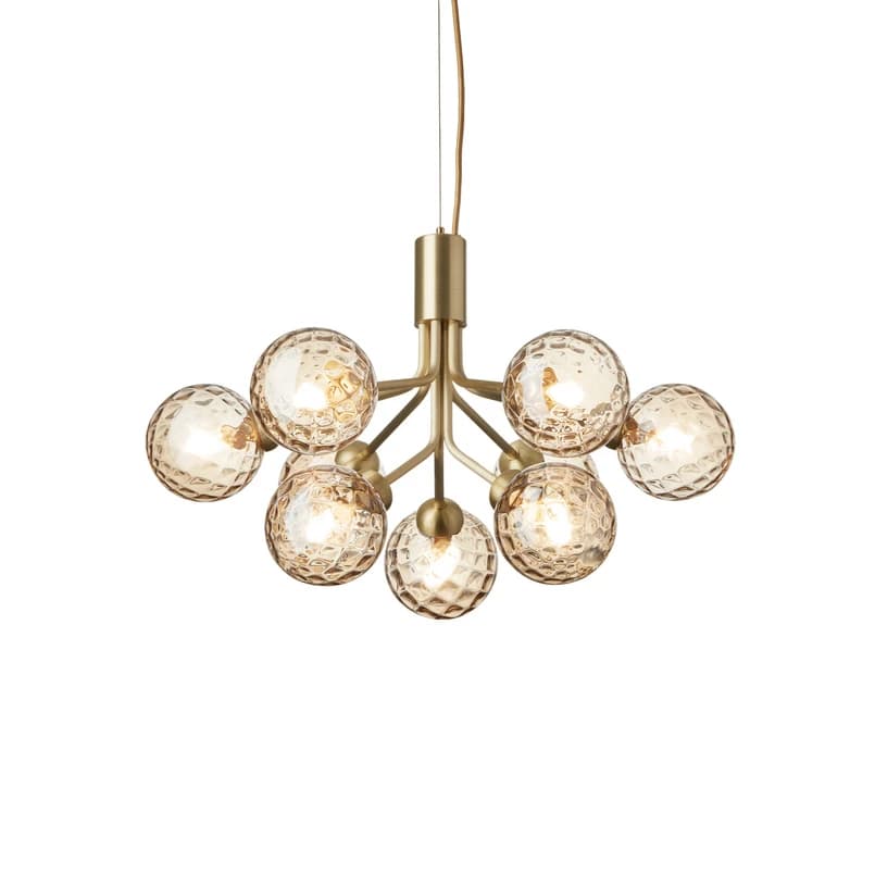 Nuura Aps - Apiales 9 kattokruunu, messinki/kulta, Ø 60 cm, 9-lamppuinen Nuura – Nuura Aps