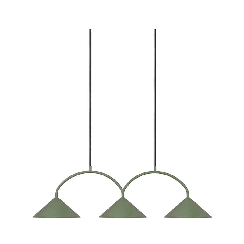 Globen Lighting - Curve 3 riippuvalaisin vihreä – Globen Lighting