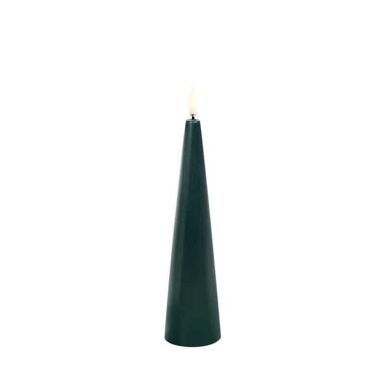 Uyuni Lighting - Kartiomainen LED-kynttilä 5,8 x 21,5 cm vihreä/sileä – Uyuni Lighting