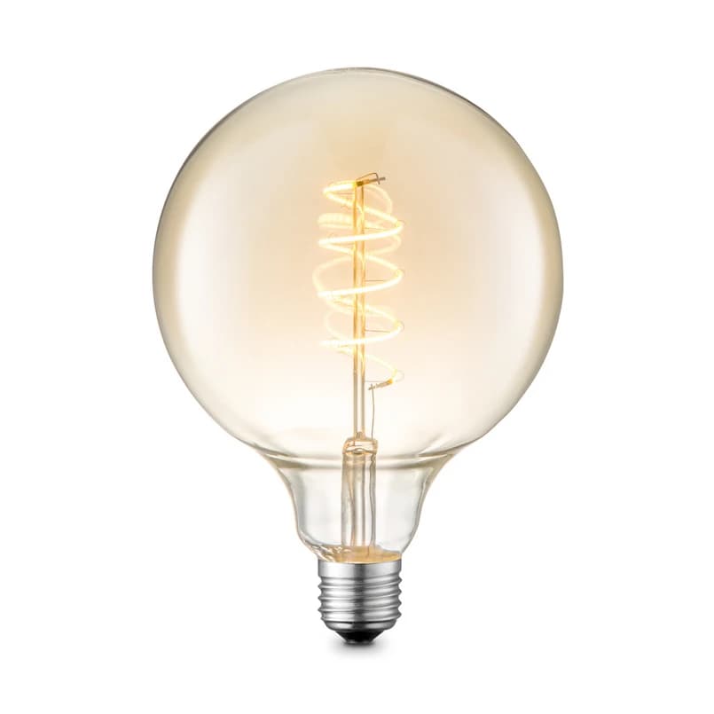Lucande - LED-lamppu 4W Amber G125 Dimbar E27 – Lucande