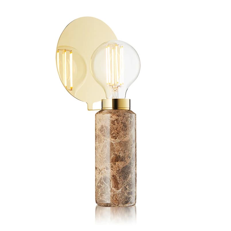 DESIGN BY US - Blindspot pöytävalaisin Brown Marble – DESIGN BY US