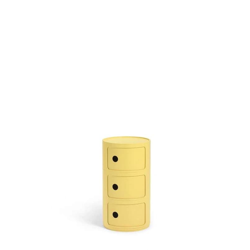 Kartell - Componibili Bio 3 Sivupöytä Yellow – Kartell