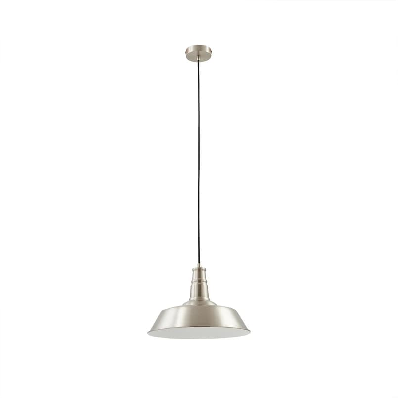 Lindby - Laylan Riippuvalaisin Ø36 Nickel/Valkoinen – Lindby