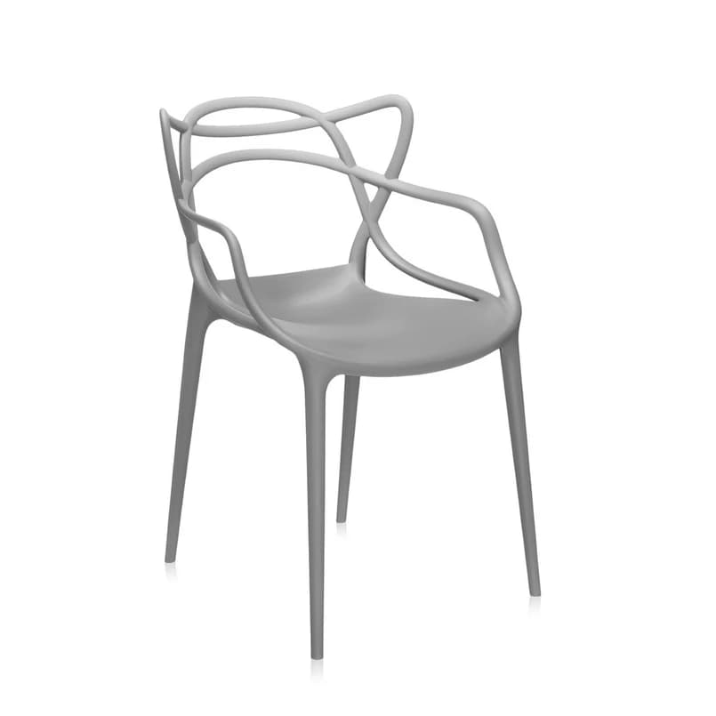 Kartell - Masters-tuoli, harmaa, korkeus 83 cm – Kartell