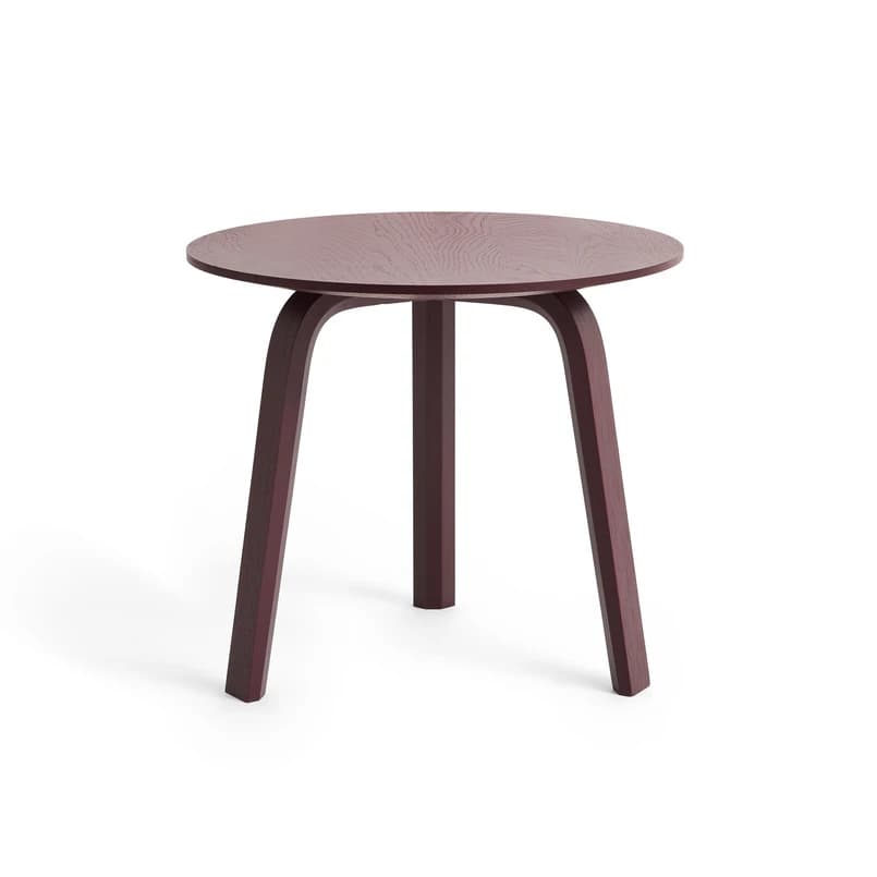 HAY - Bella-sohvapöytä, viininpunainen, Ø45 x H39 cm, tammi – HAY