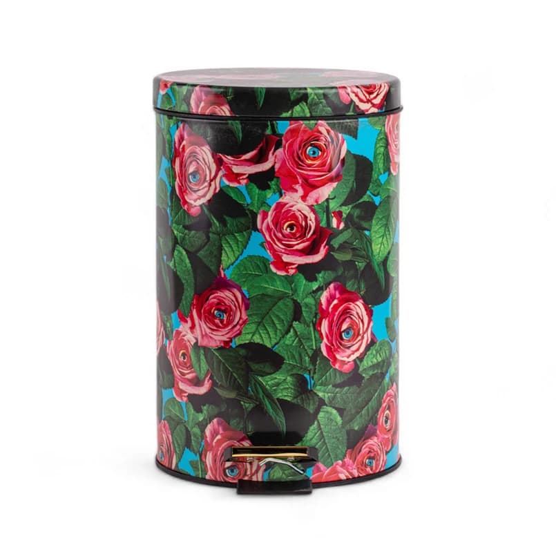 SELETTI - Roses Toiletpaper Home Bin Ø25xH39,5 Multicolor – SELETTI