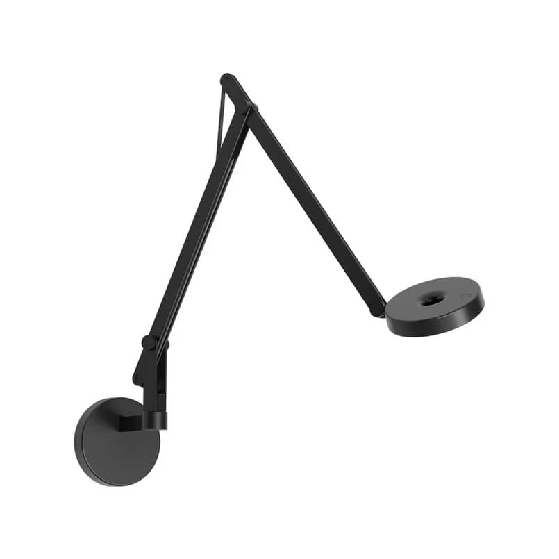 Rotaliana - String W2 Mini seinälamppu DTW, musta, Ø 10,5 cm – Rotaliana