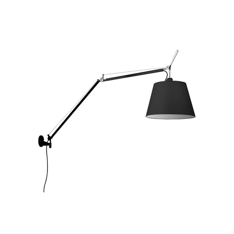 Artemide - Tolomeo Mega Seinävalaisin w/Himmennin Ø360 Musta – Artemide