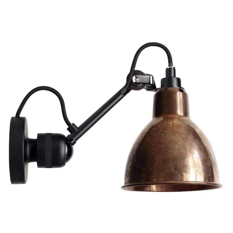 Lampe Gras - 304 Seinävalaisin Musta/Raaka Kupari – Lampe Gras