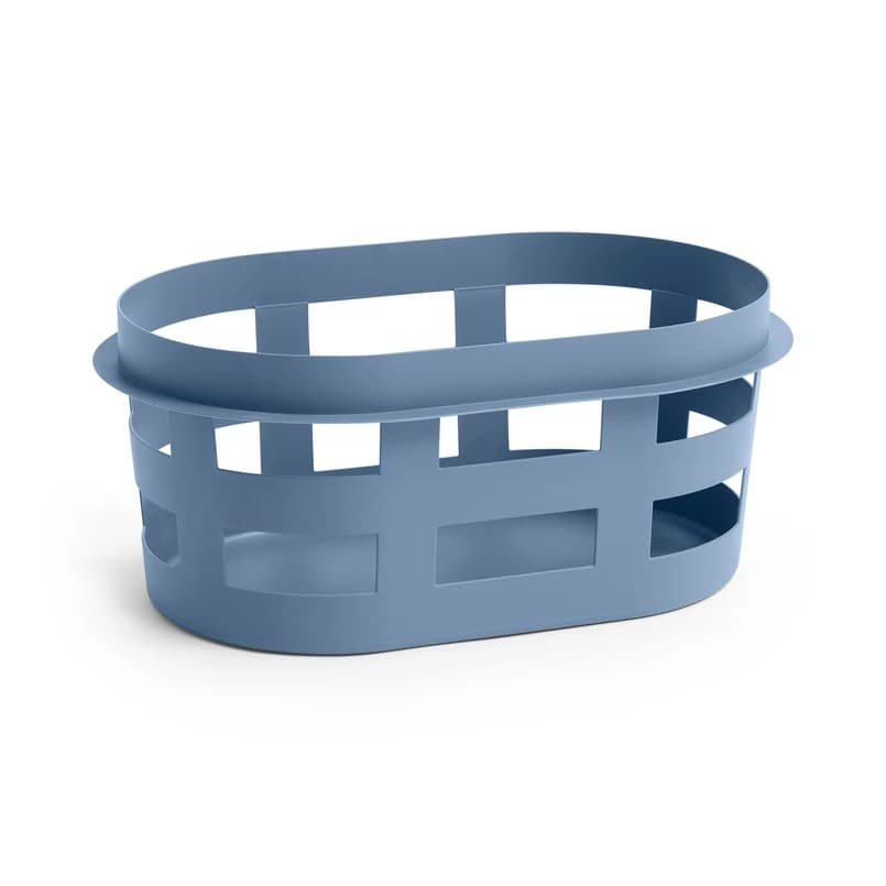 HAY - Basket säilytyskori, sininen muovi, pituus 57 cm – HAY