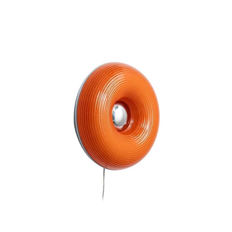 Lindby - Fjora LED-pöytä-/seinävalaisin Ø 30 cm oranssi – Lindby