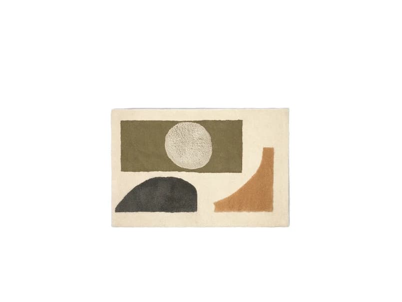 ferm LIVING - Bloco Tufted Matto Small Vihreä/Off-White – ferm LIVING
