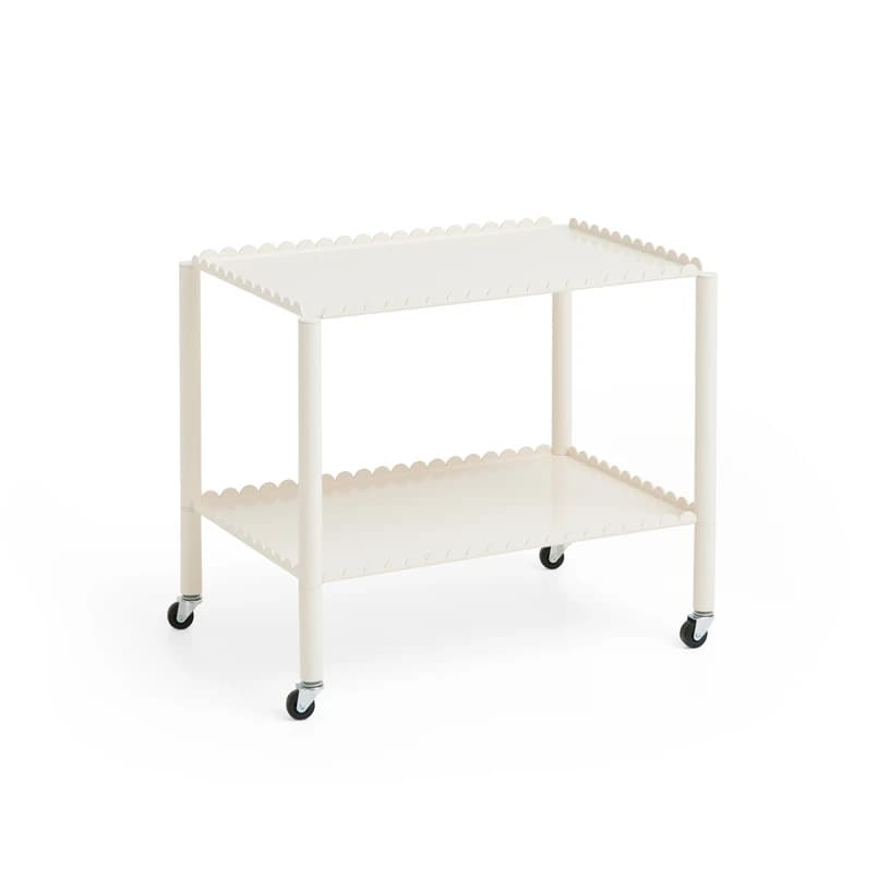 HAY - Arcs Trolley rullapöytä, kermanvalkoinen, korkeus 53,5 cm – HAY